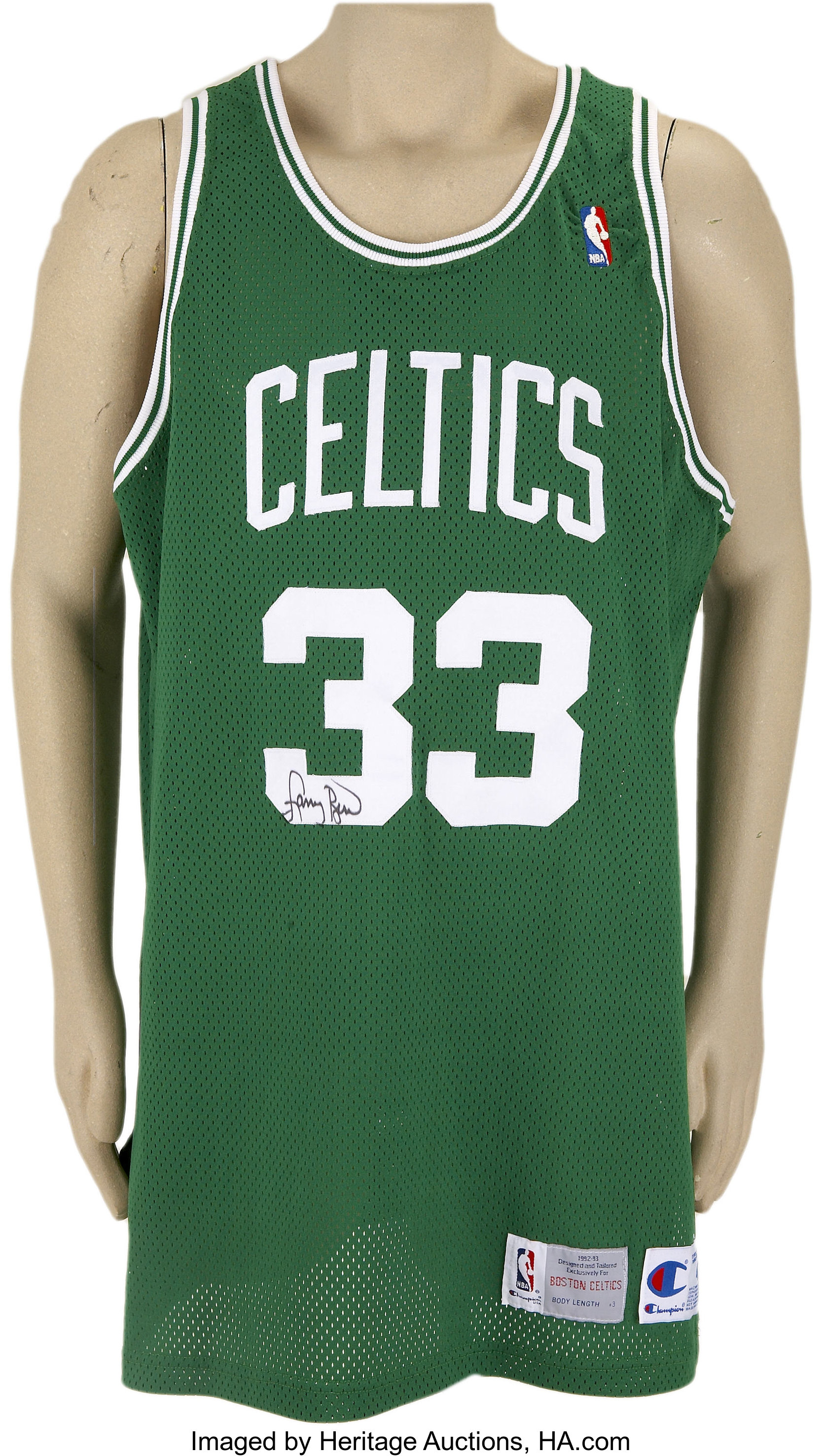 Larry Bird Signed Throwback All-Star Jersey. What we present here