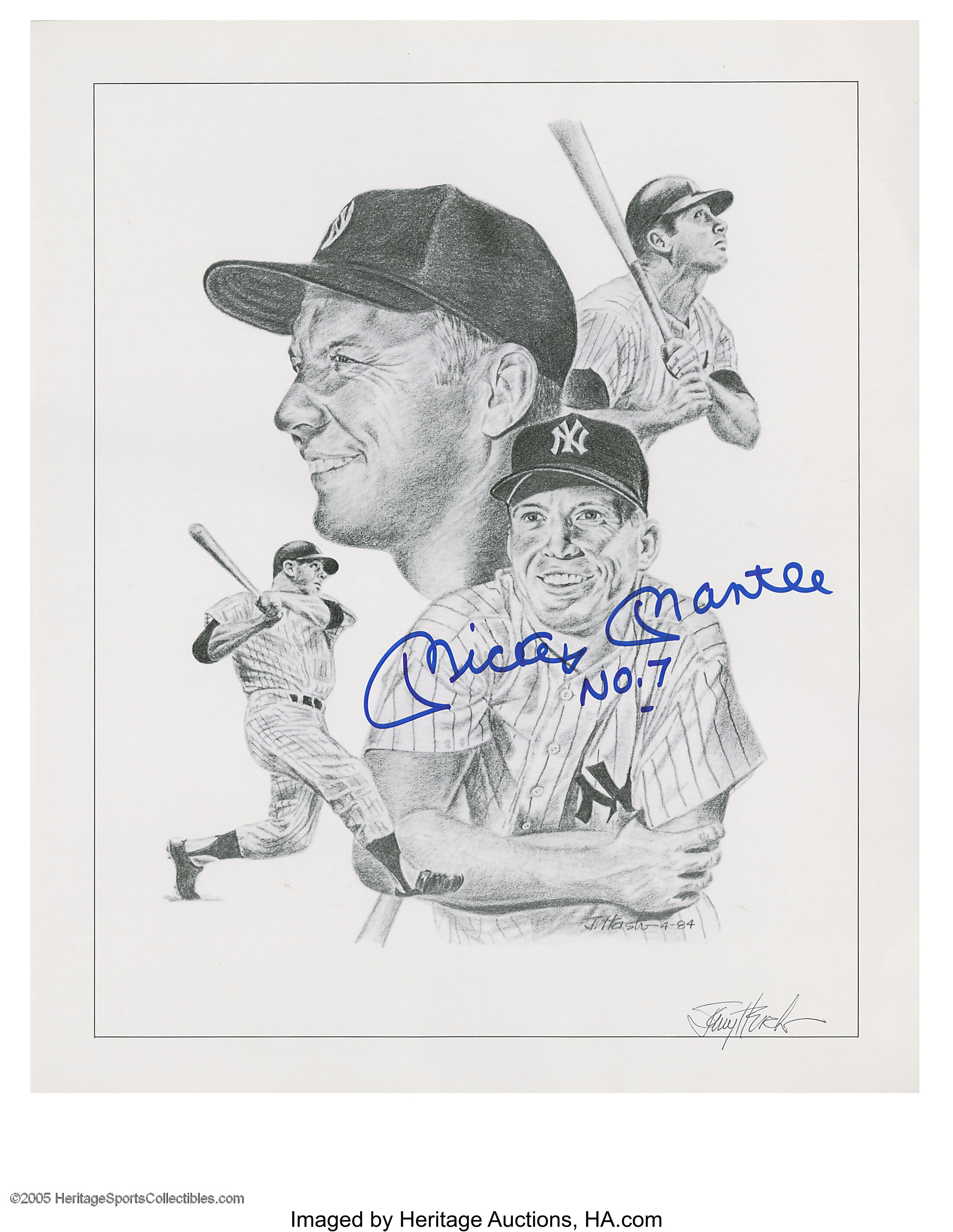 Mickey Mantle Poster Art Print