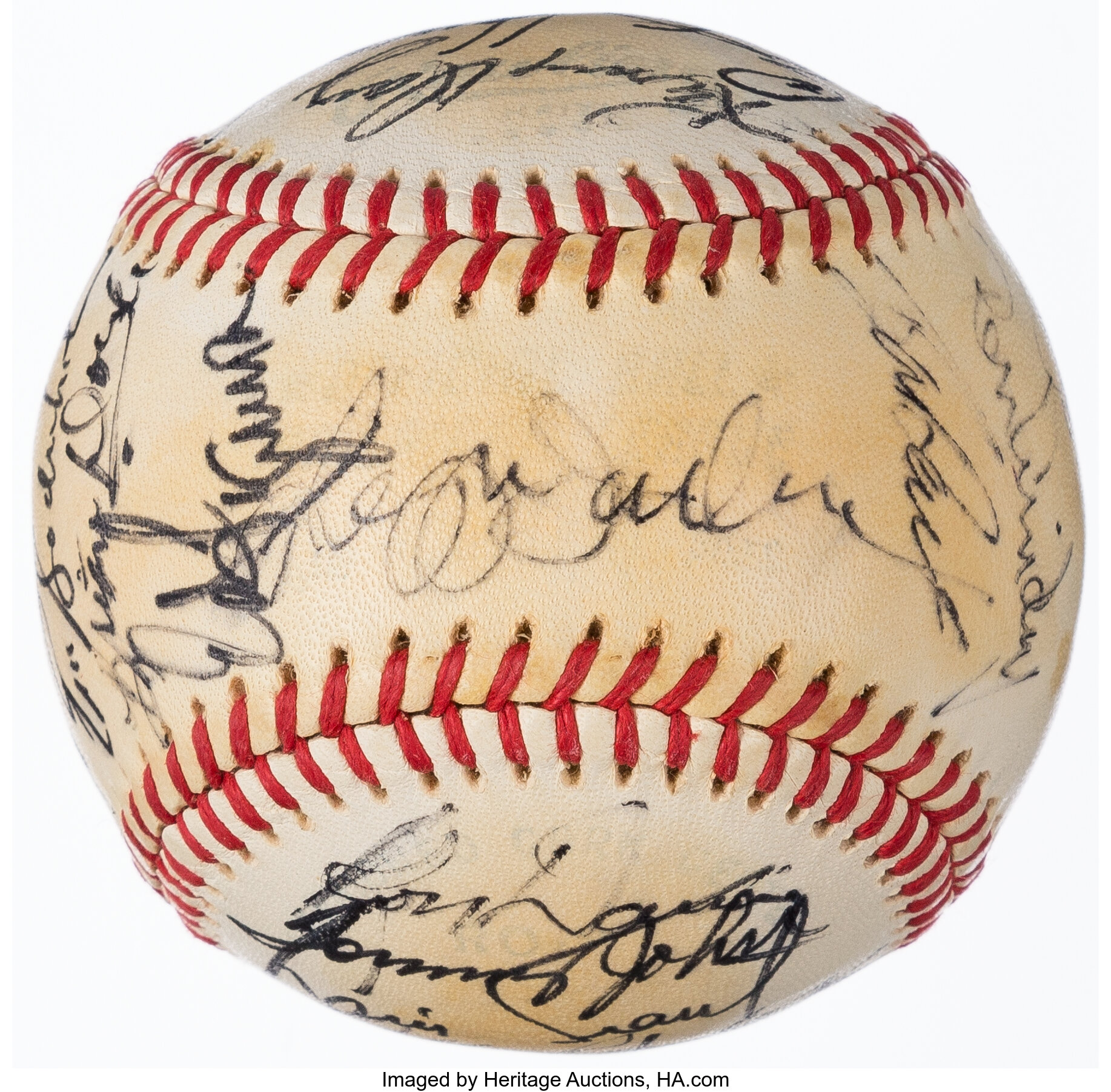 Lot Detail - 1980 YOGI BERRA AUTOGRAPHED NEW YORK YANKEES GAME