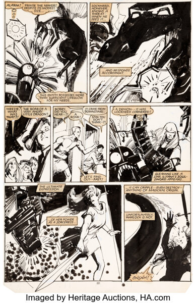 Bill Sienkiewicz New Mutants 21 Story Page 20 Original Art Lot 93149 Heritage Auctions