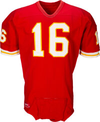 Len Dawson Signed and Inscribed Kansas City Chiefs Jersey