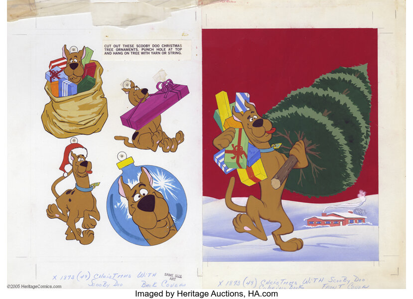 scooby doo christmas coloring pages