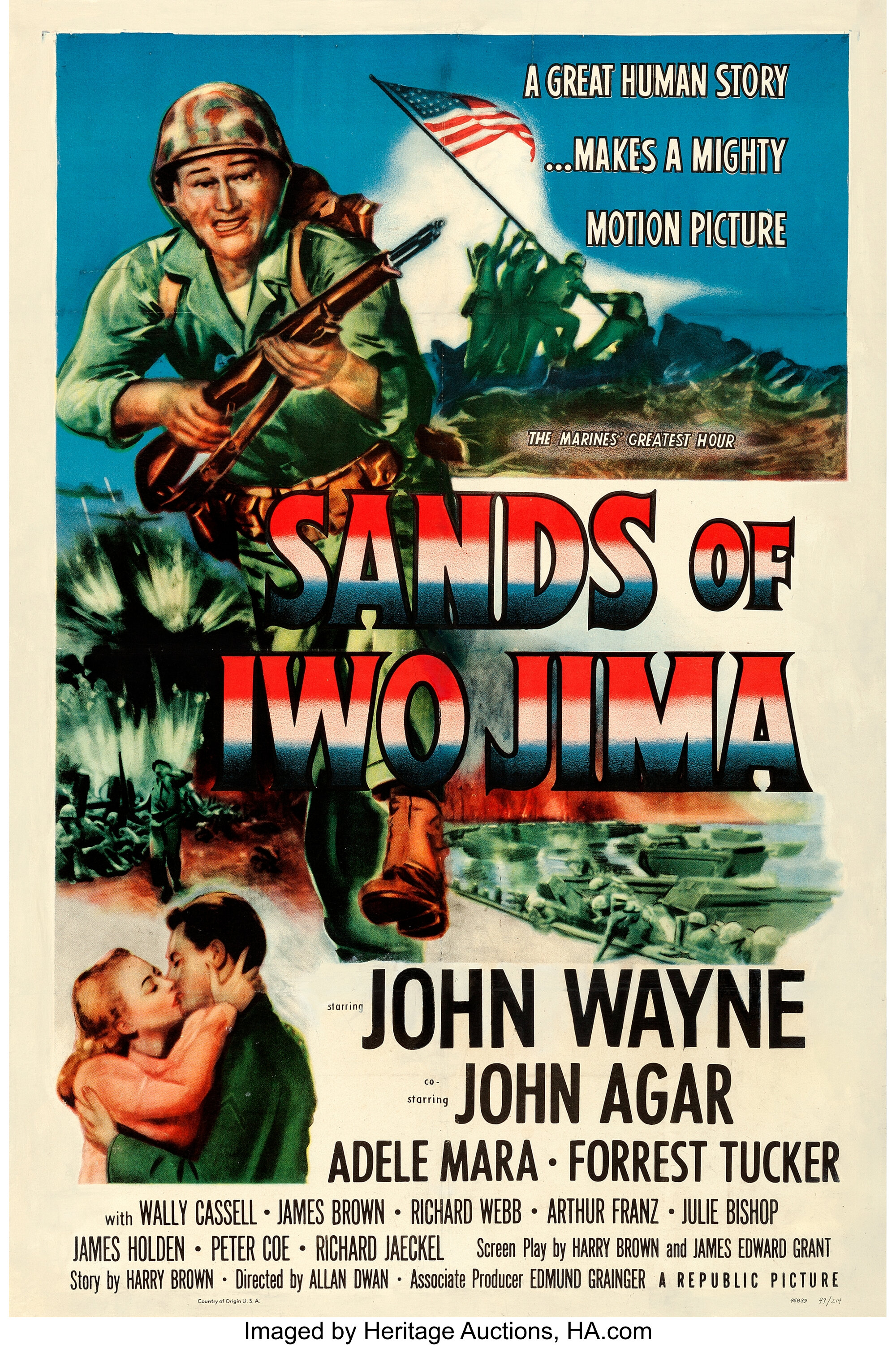 sands of iwo jima movie poster