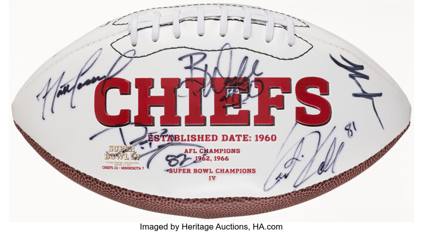 Kansas City Chiefs Autographed Footballs, Chiefs Collectible Football