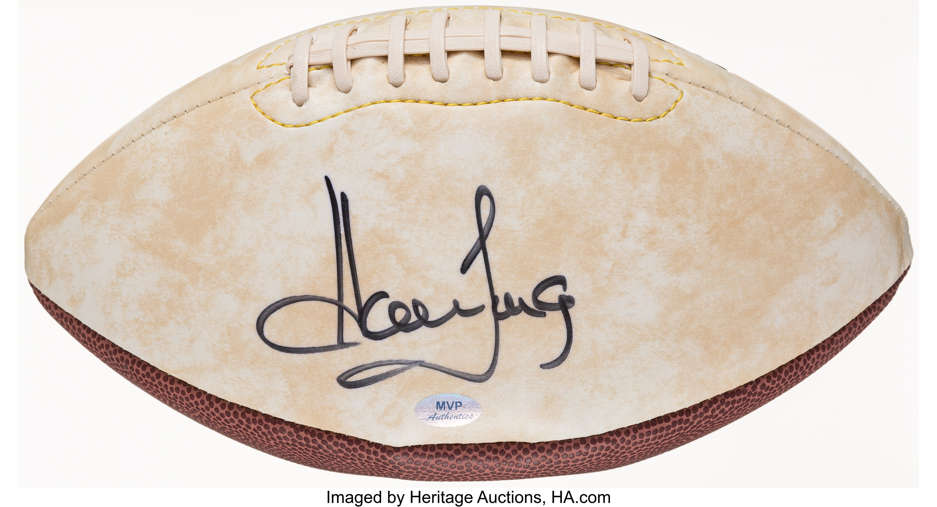 Howie Long Signed Football.  Autographs Footballs