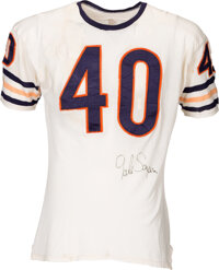 Chicago Bears Gale Sayers Autographed Blue Jersey PSA/DNA Stock