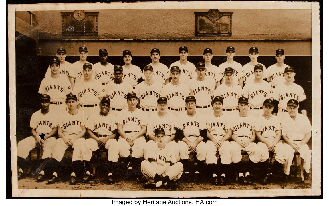 1951 New York Giants Oversized Vintage Team Photograph - Willie, Lot  #44189