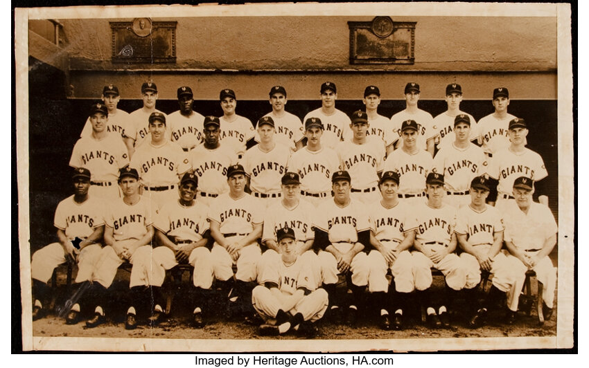 1951 New York Giants Oversized Vintage Team Photograph - Willie, Lot  #44189