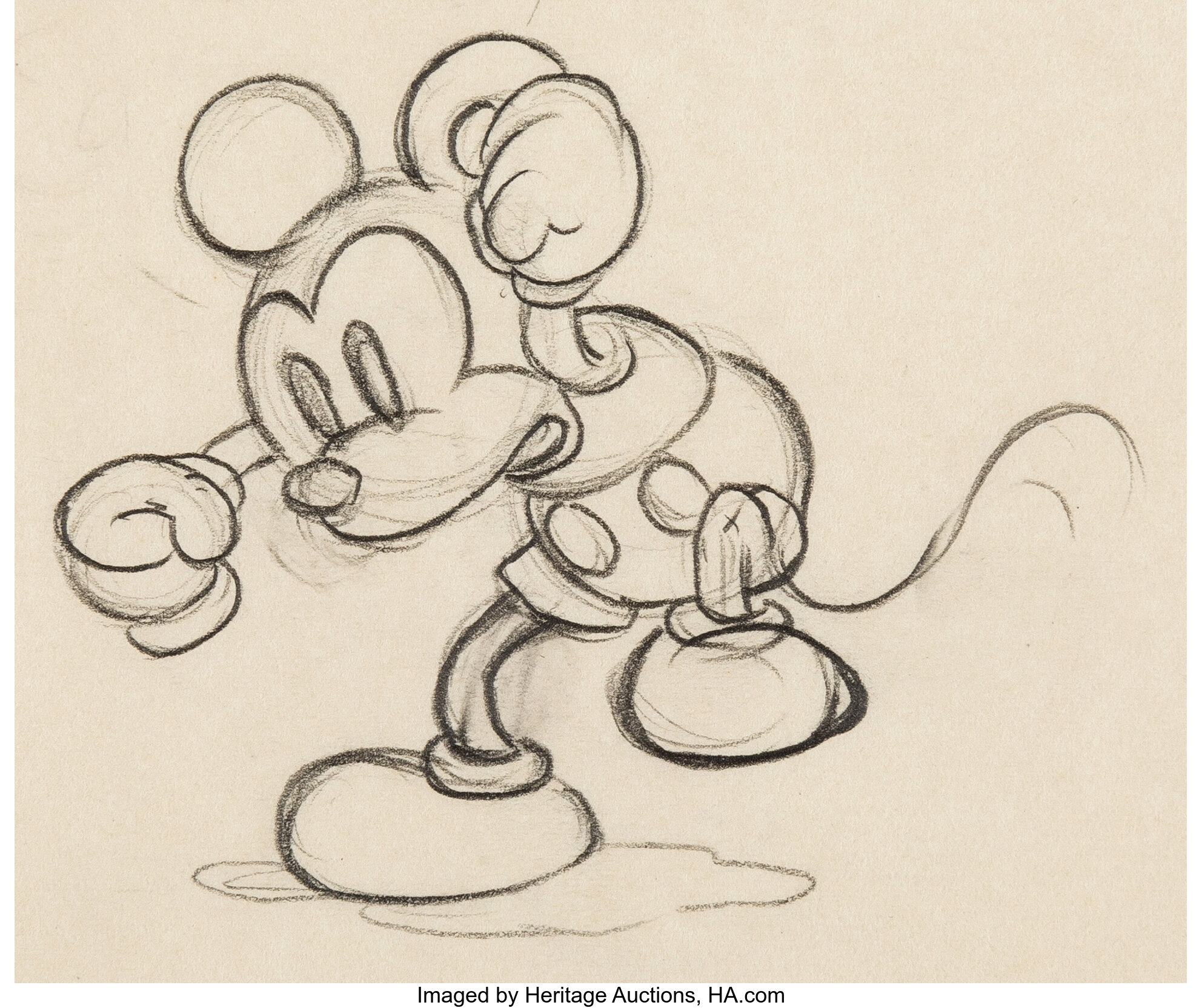 The Mad Doctor Mickey Mouse Production Drawing (Disney, 1933).... | Lot ...