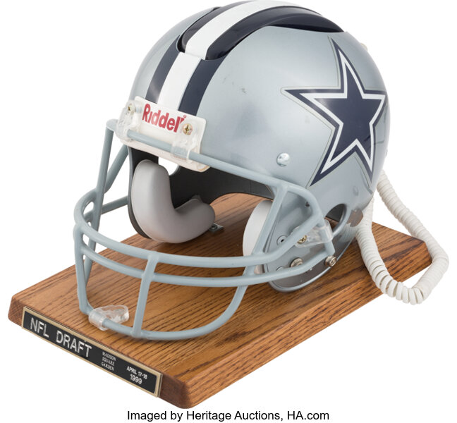 1999 Dallas Cowboys NFL Draft Day Full Sized Helmet Phone