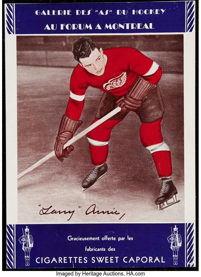 1934-35 Sweet Caporal Premiums - Larry Aurie. ... Hockey Cards | Lot ...