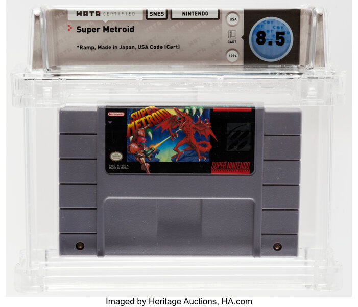 Super Metroid Nes Nintendo 1994 Wata 8 5 Cartridge Loose Lot 12230 Heritage Auctions