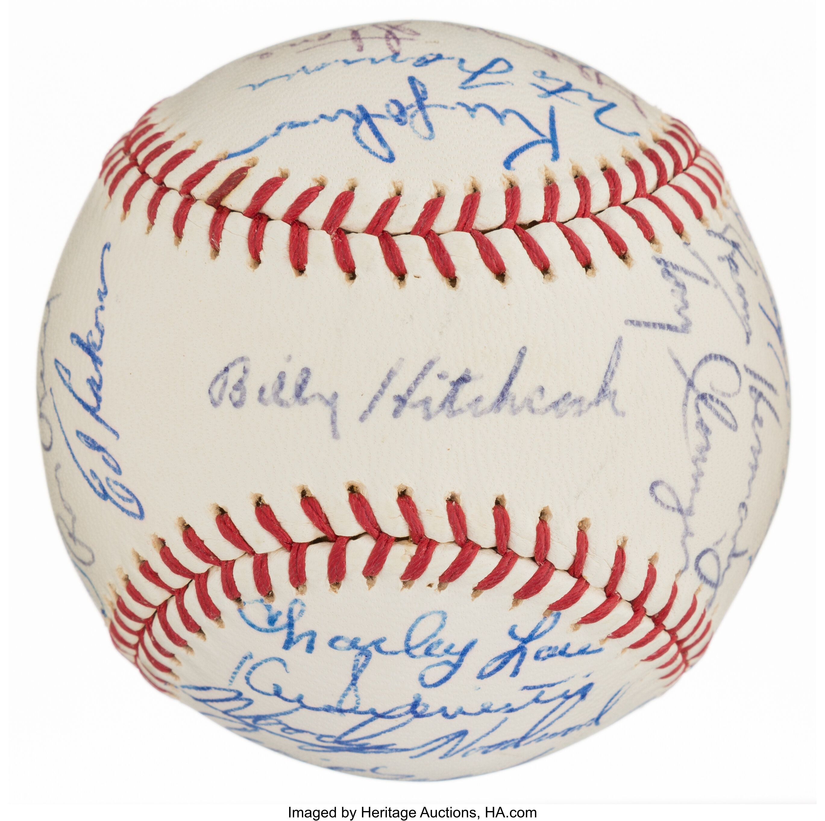 1967 Atlanta Braves Team Signed Baseball (26 Signatures)., Lot #41109