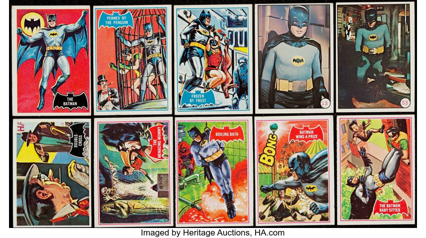1966 Topps Batman - Black Bat, Blue Bat, Red Bat and Color Photos | Lot  #41088 | Heritage Auctions
