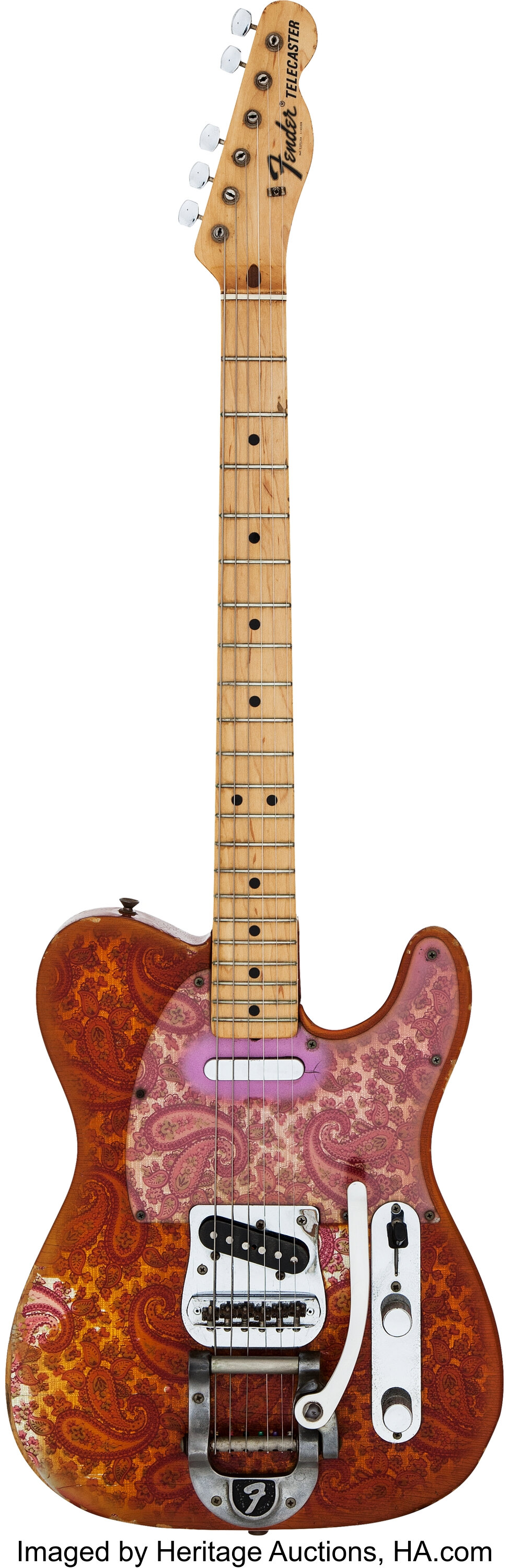 1969 Fender Telecaster Paisley Solid Body Electric Guitar Serial Lot 85093 Heritage Auctions 6283