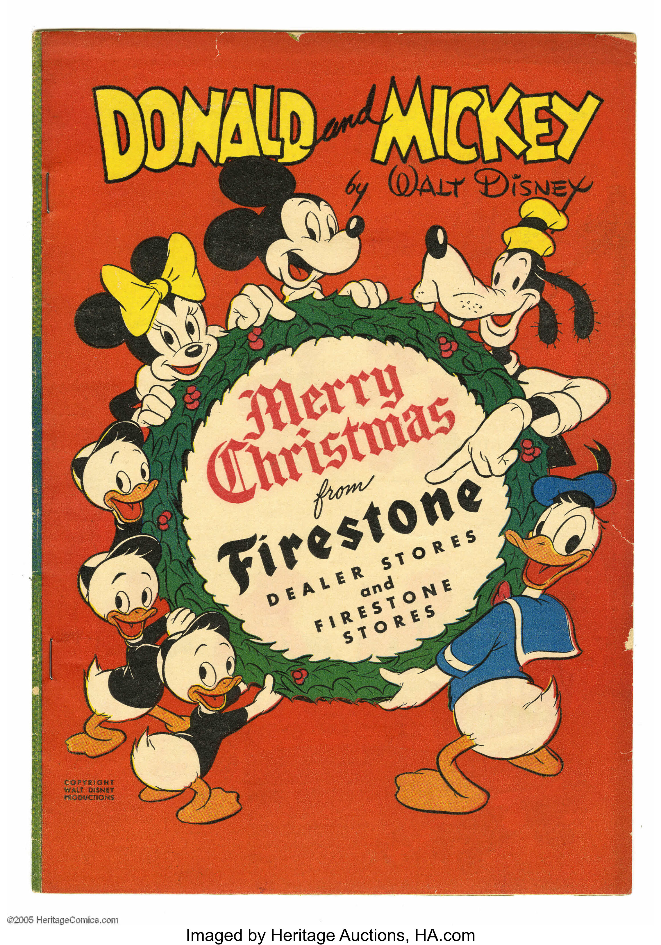 Donald And Mickey Merry Christmas 1946 K K Publications 1946 Lot Heritage Auctions