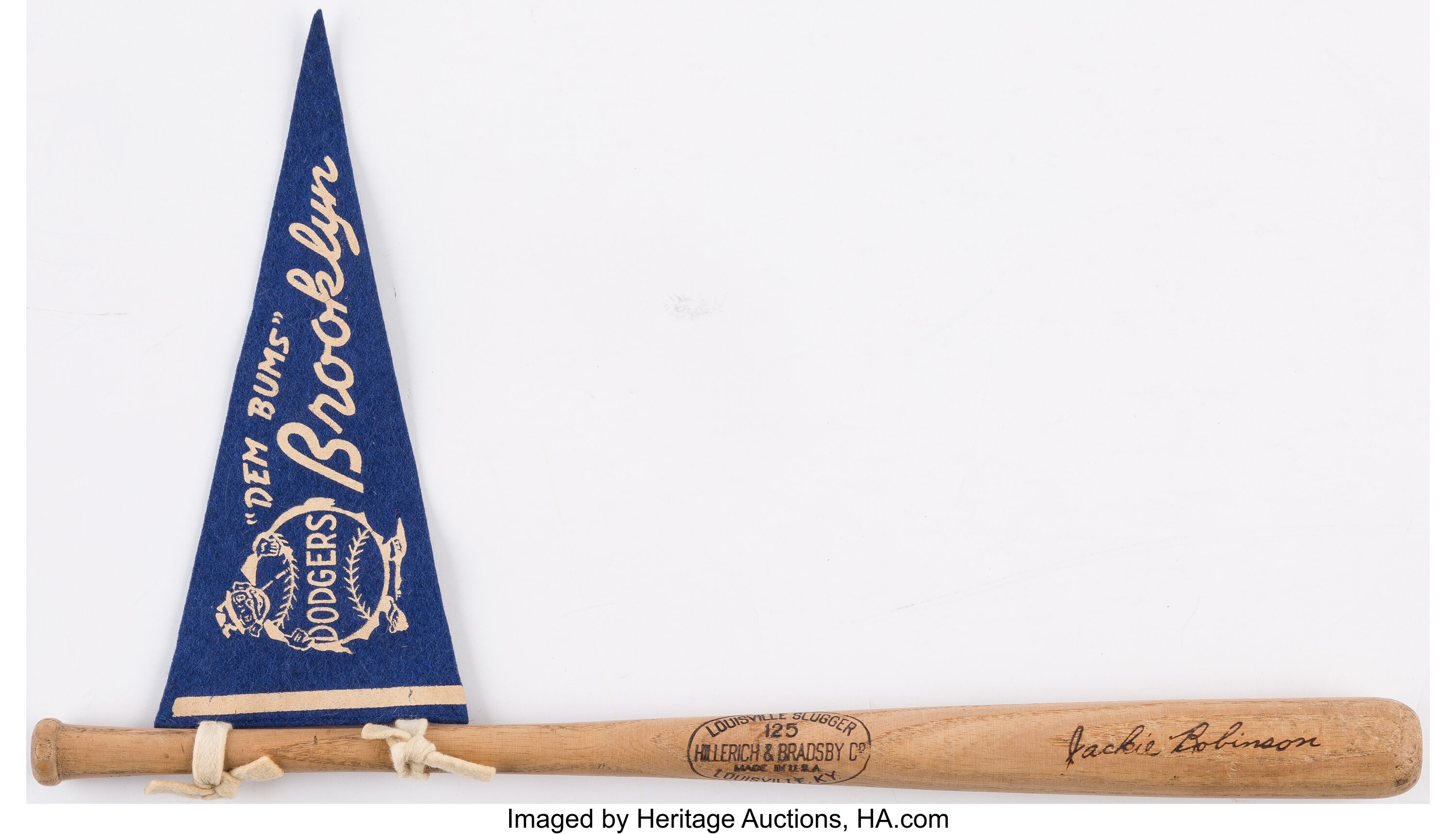 Lot Detail - 1950's BROOKLYN DODGERS THE BUMS PENNANT