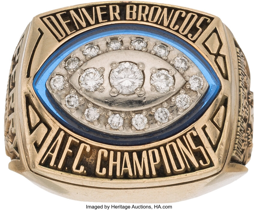 Denver Broncos 1989 AFC Championship Ring