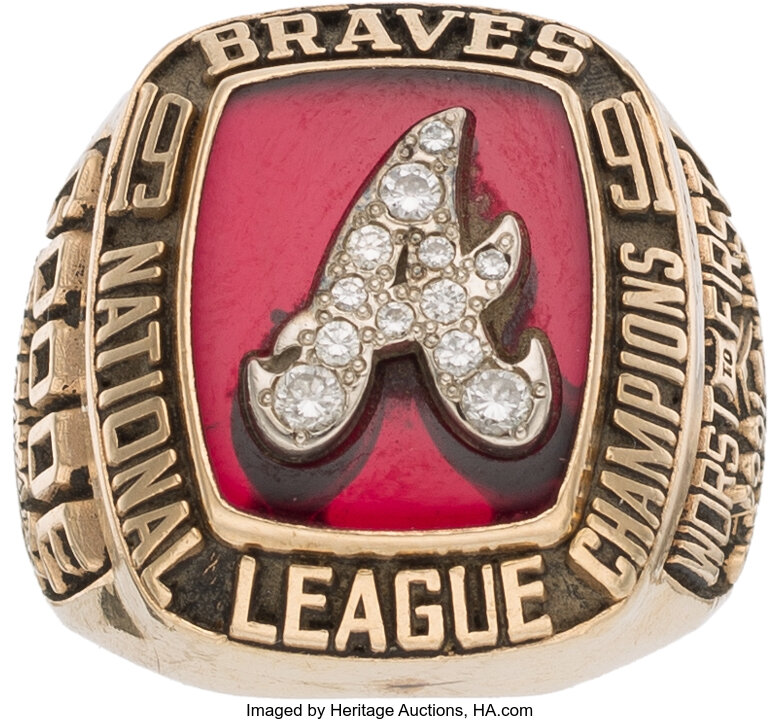 Atlanta Braves Original 1991 National League Championship Ring