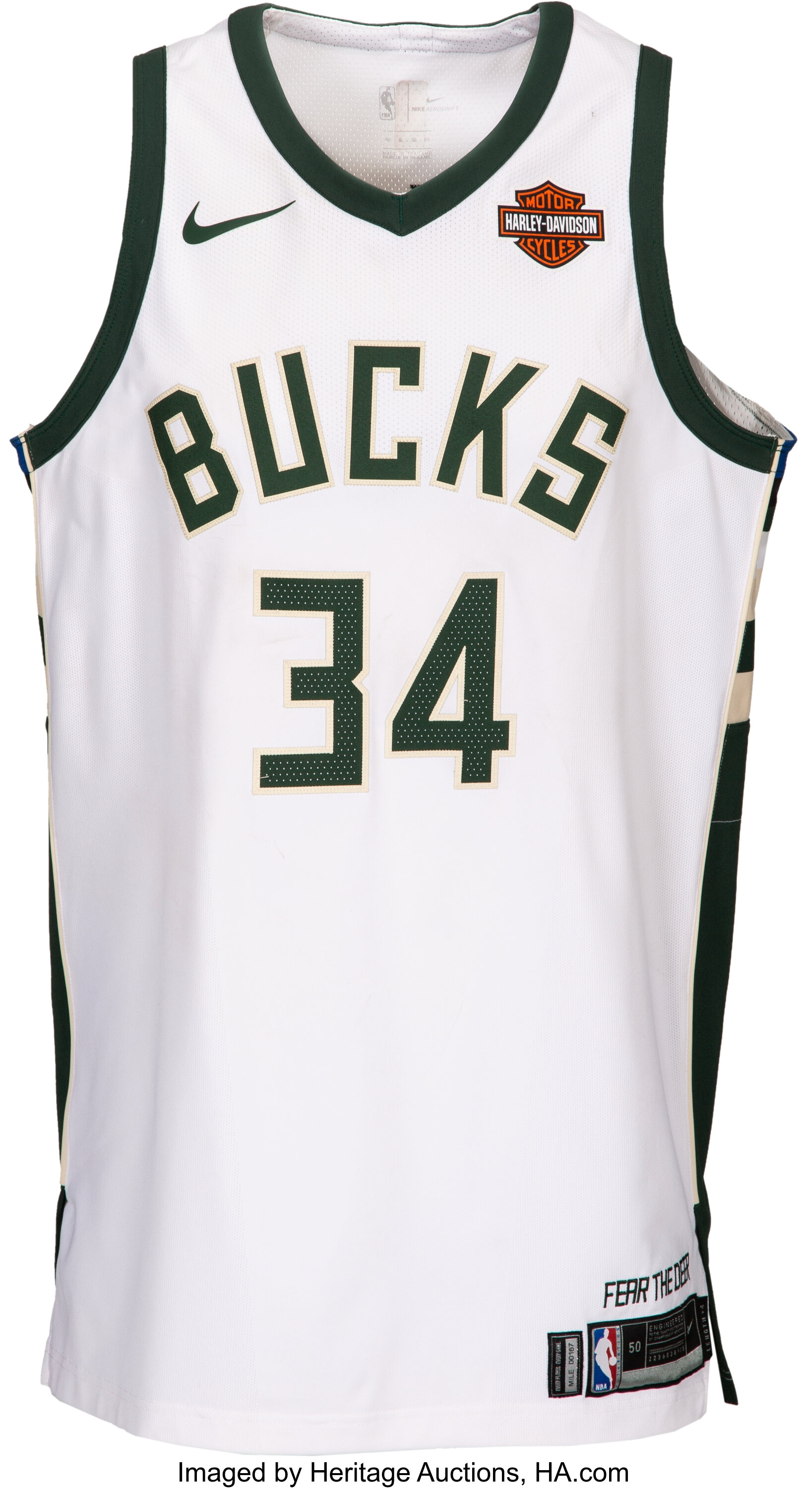 Giannis Antetokounmpo Milwaukee Bucks White Jersey