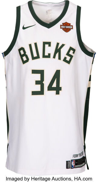 Giannis antetokounmpo best sale game worn jersey