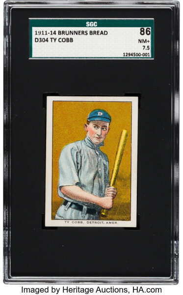 Ty Cobb Baseball Tobbacco Card. Extremely Rare Mfr on 