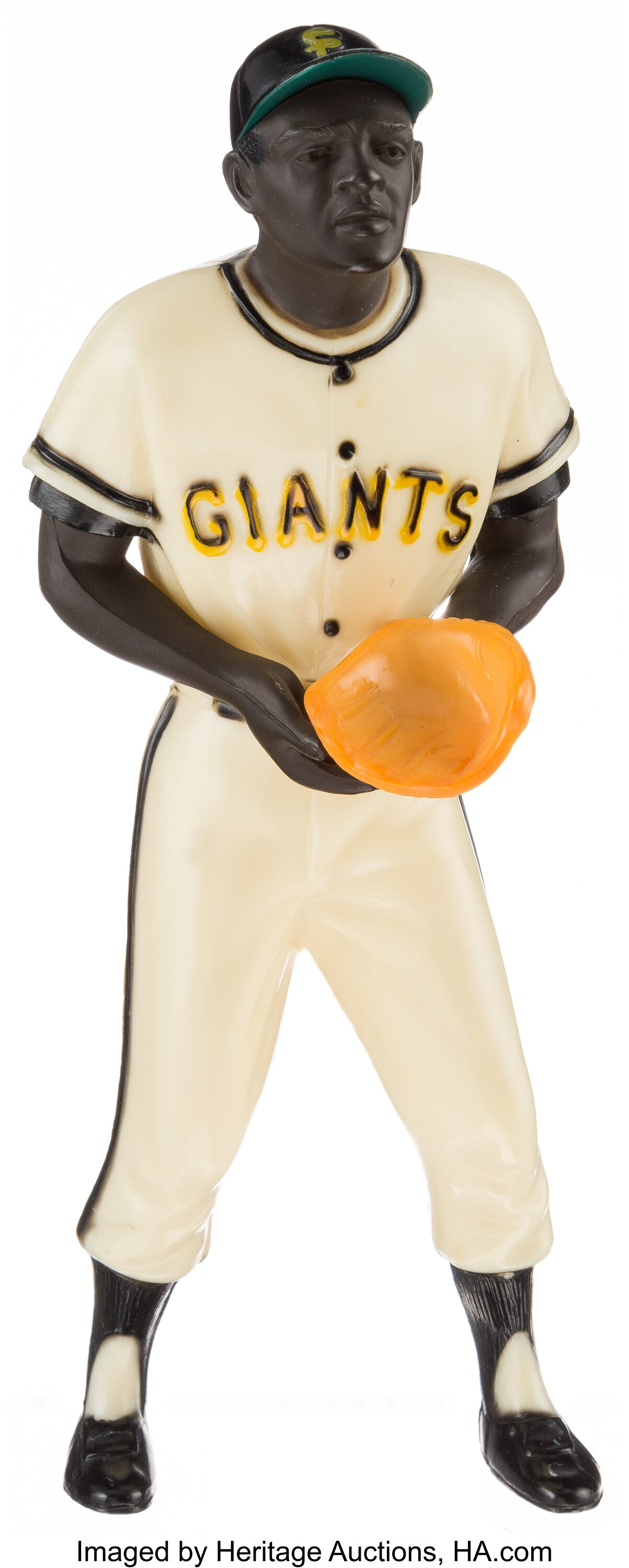 1958-1962 Hartland Willie Mays, Orange Trim Statue.  Baseball