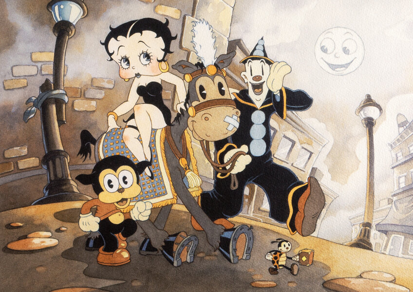 Beautiful Morning Betty Boop and Friends by Toby Bluth Giclee on
