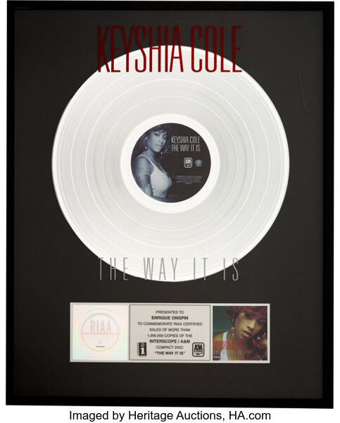 Keyshia Cole The Way It Is RIAA Hologram Platinum Sales Award