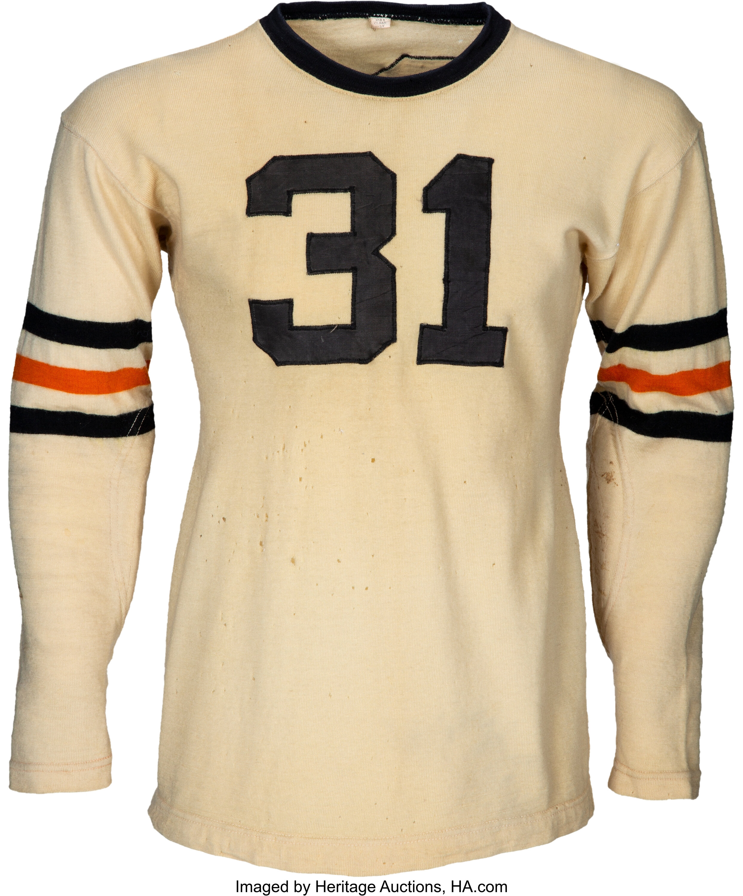 1938 Dick Schweidler Game Worn Chicago Bears Uniform with Player, Lot  #80666