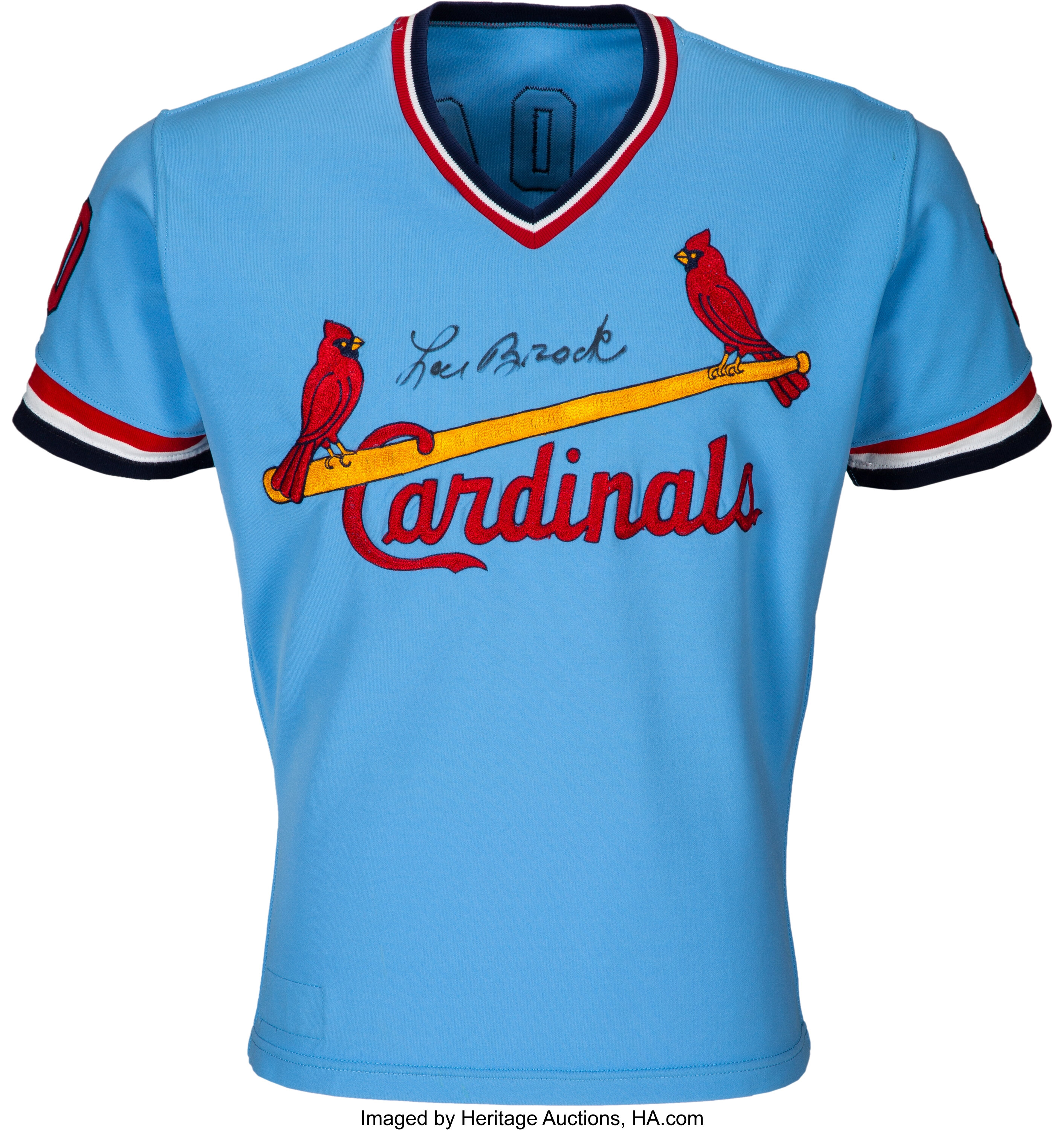 1979 Lou Brock Game Worn St. Louis Cardinals Jersey. Baseball, Lot  #81733