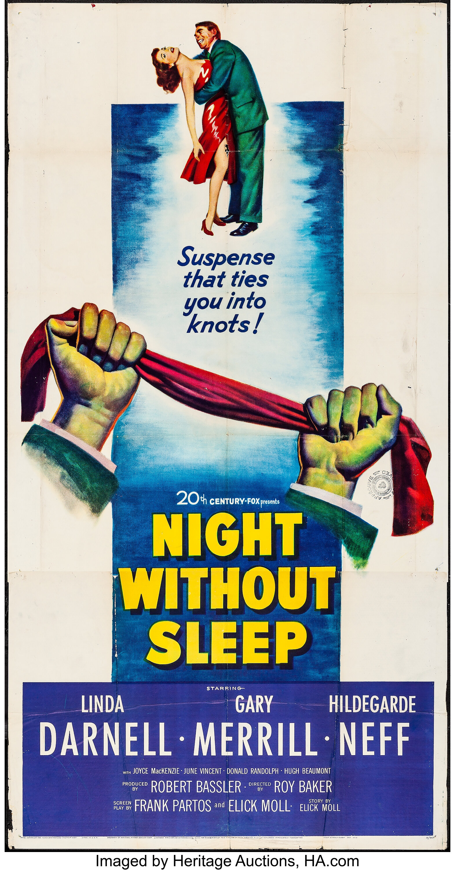 paniek Hobart vorst Night without Sleep & Other Lot (20th Century Fox, 1952) Folded, | Lot  #53272 | Heritage Auctions