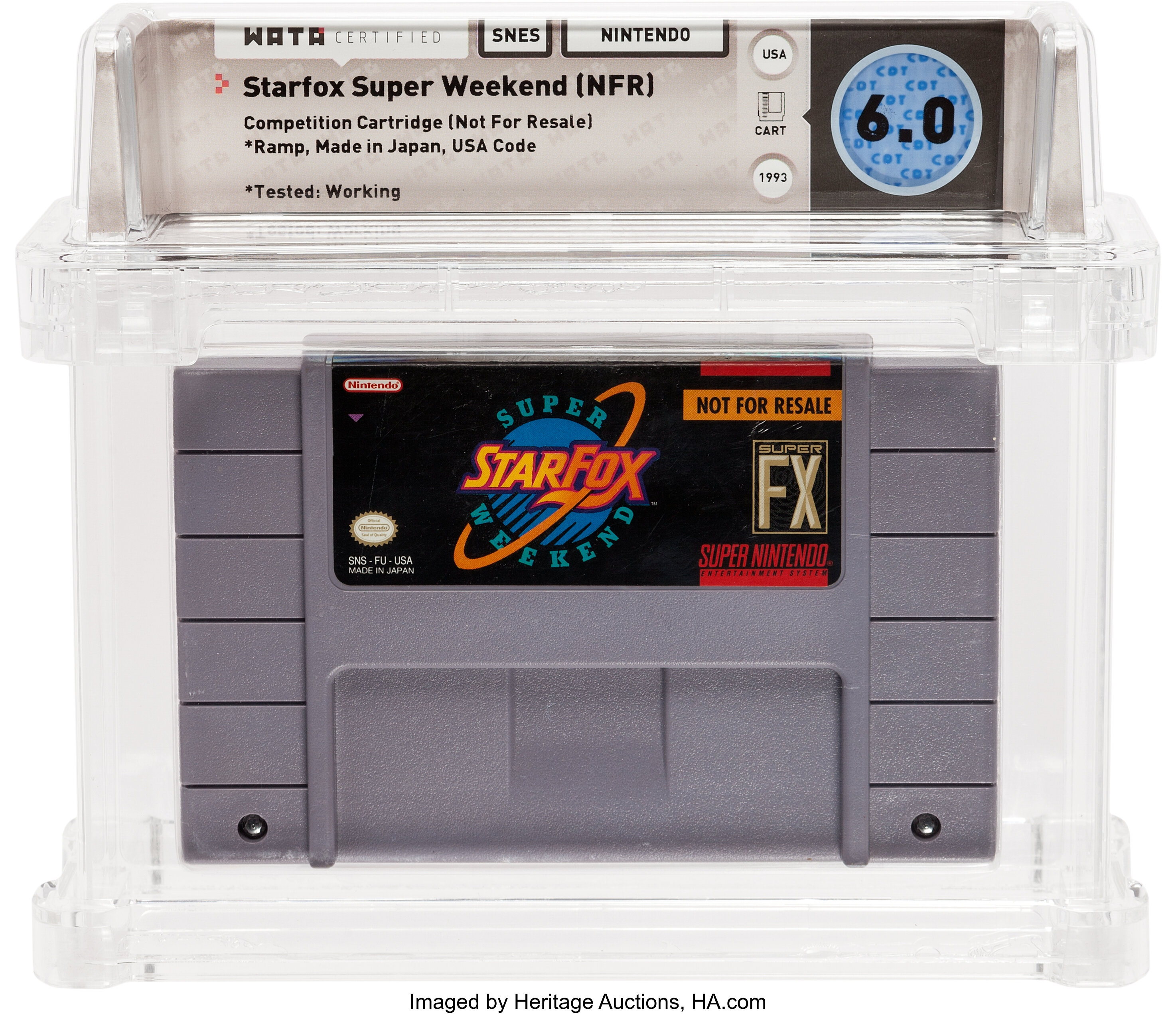 Star Fox 1993 Game Working Cartridge for SNES Consoles 