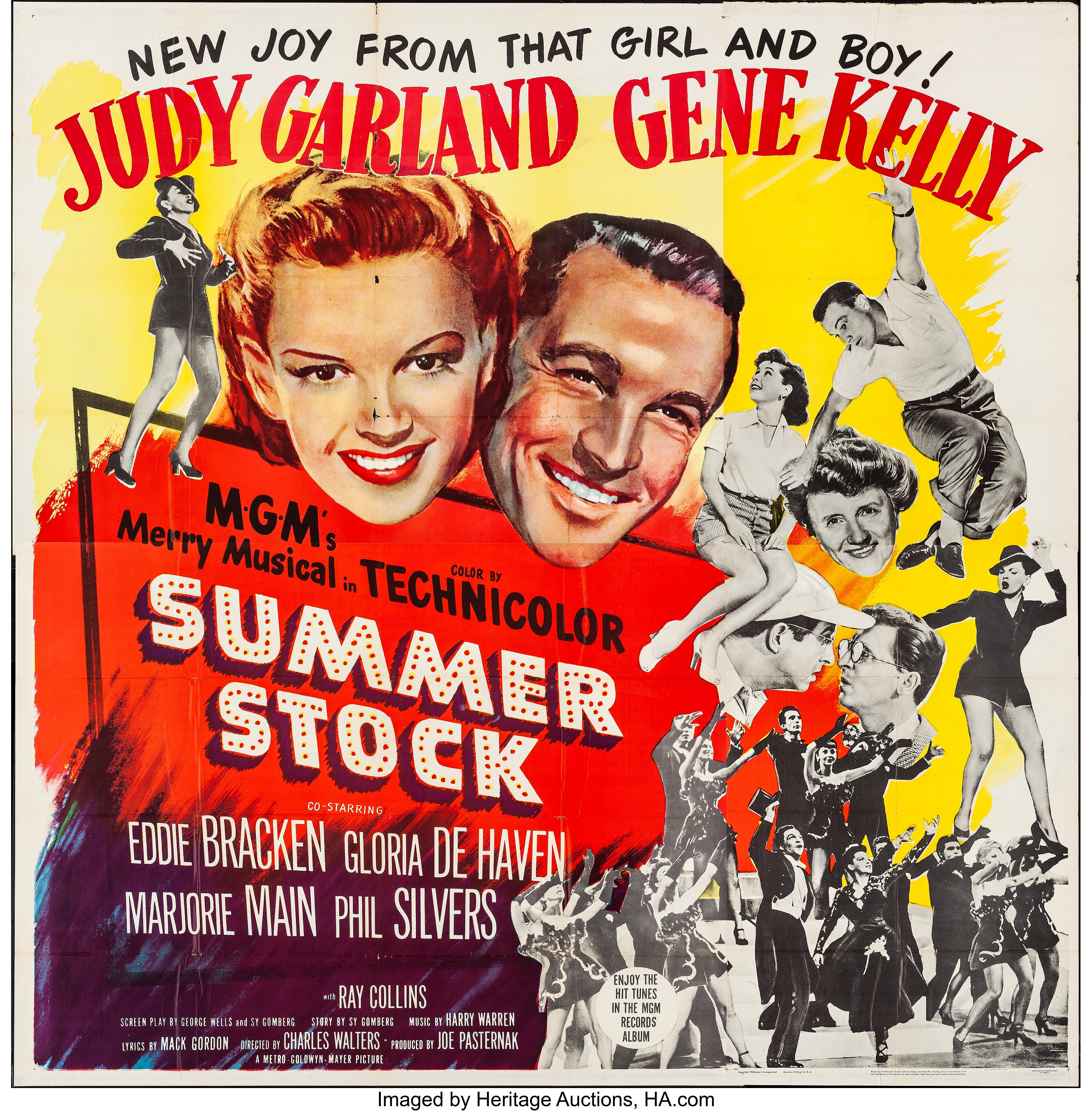 Summer Stock (MGM, 1950) Folded, Fine/Very Fine. Six Sheet (80" X | Lot  #53381 | Heritage Auctions