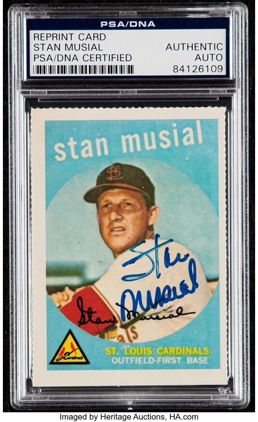 Stan Musial PSA DNA Signed 1959 Topps Autograph