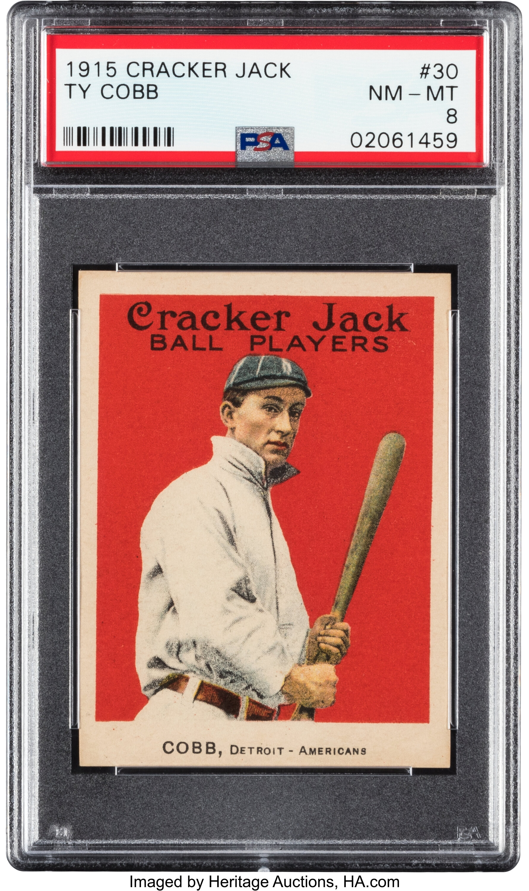 1915 Cracker Jack Ty Cobb #30 PSA NM-MT+ 8.5. Baseball Cards