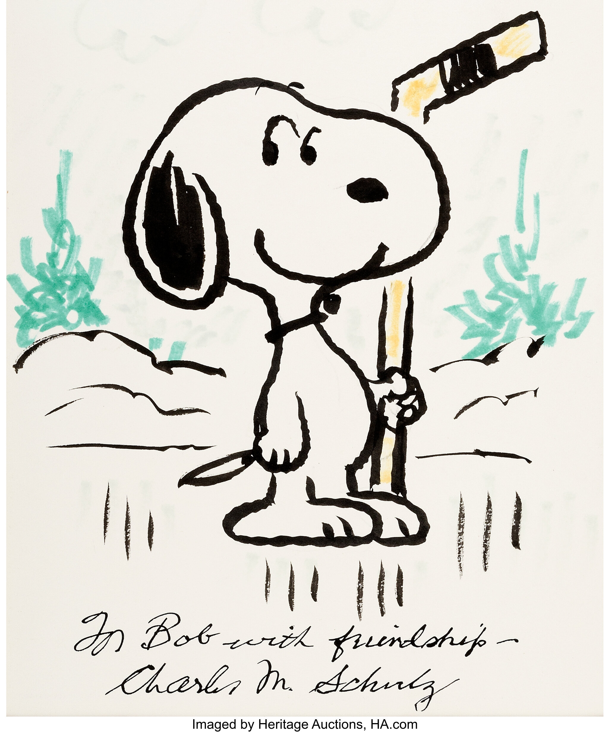 Charles Schulz Snoopy From Peanuts Illustration Original Art C Lot 94846 Heritage Auctions