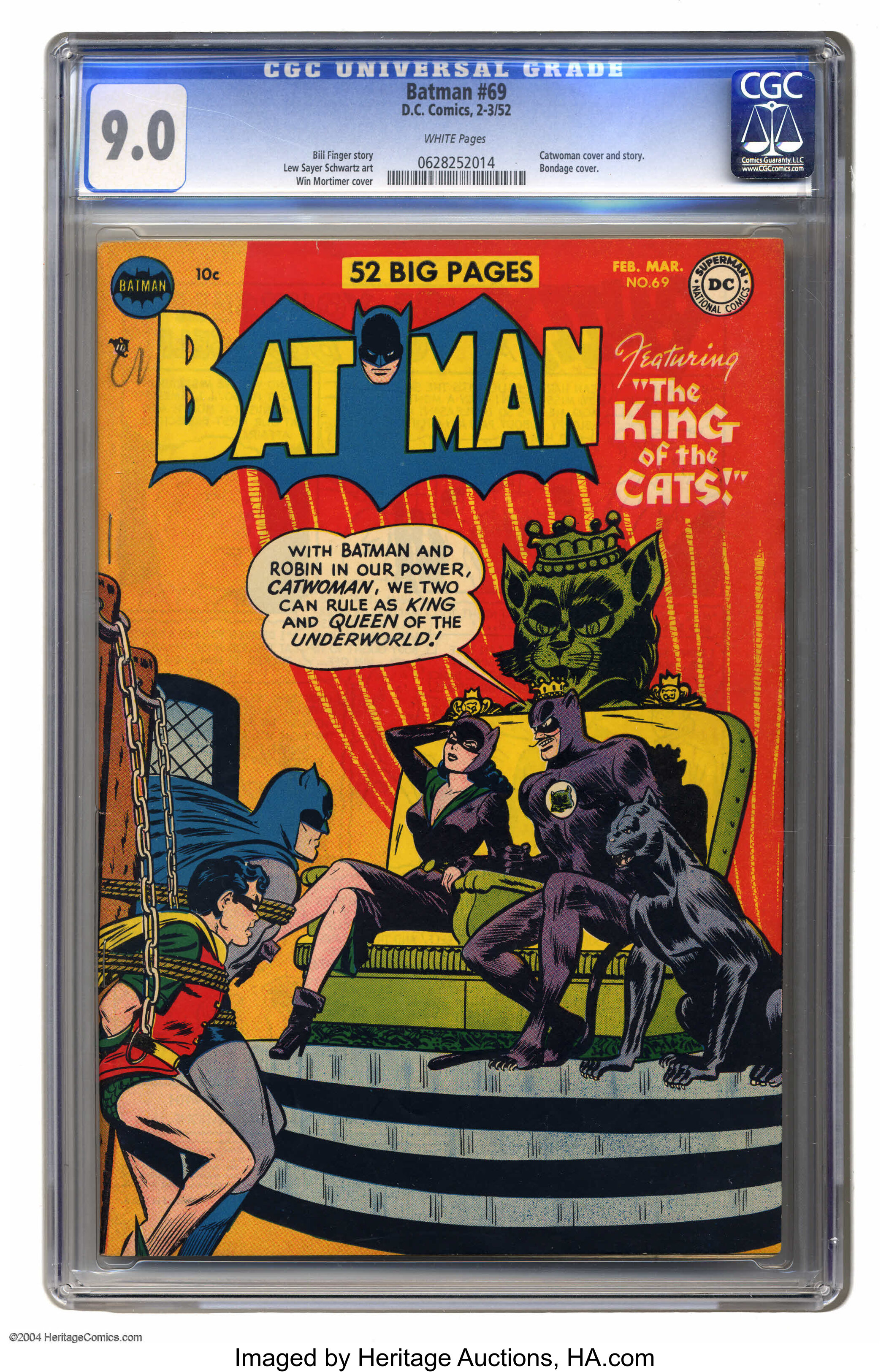 Batman #69 (DC, 1952) CGC VF/NM  White pages. Just one copy at | Lot  #1072 | Heritage Auctions