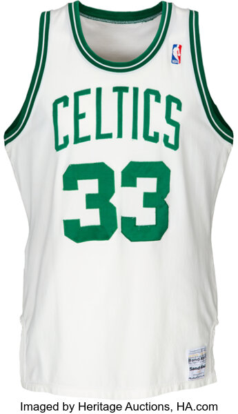 Practice Jersey Worn by Larry Bird - Boston Celtics History
