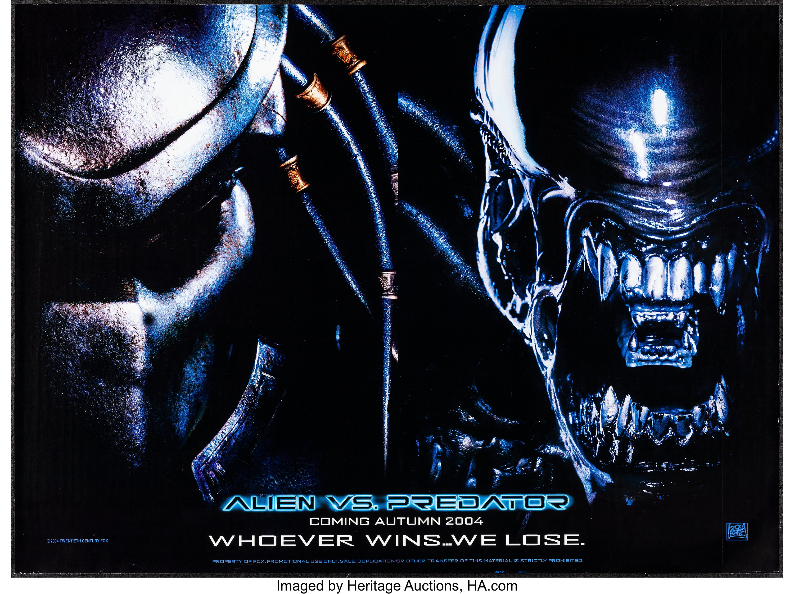 Alien Vs. Predator (2004) Original One-Sheet Movie Poster - Original Film  Art - Vintage Movie Posters