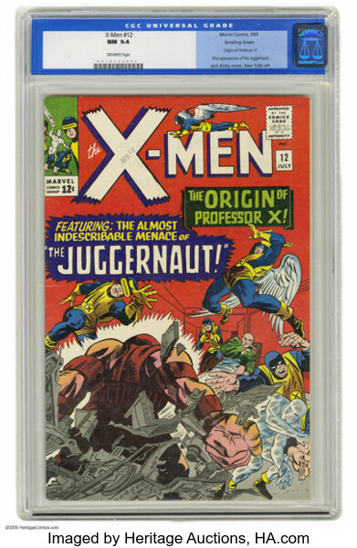 X Men 12 Bowling Green Pedigree Marvel 1965 Cgc Nm 94