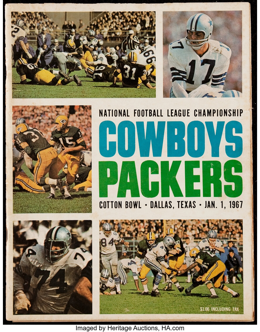 : 1966 NFL CHAMPIONSHIP GAME Green Bay Packers vs Dallas