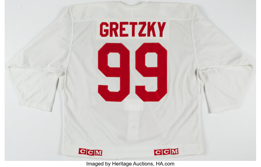 Lot Detail - Wayne Gretzky Signed Team Canada Red Jersey