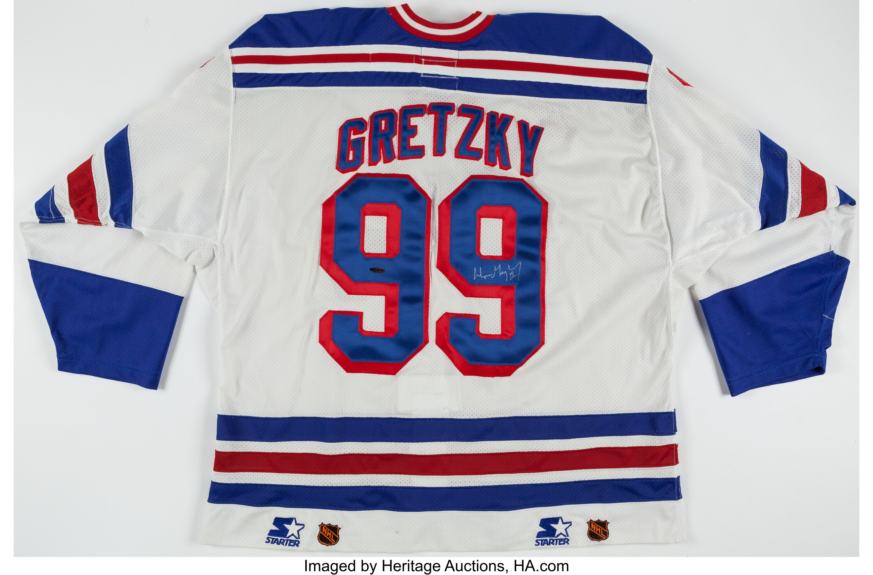 Wayne Gretzky Signed Last Game Rangers Jersey