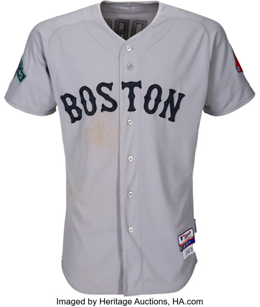 2012 Dustin Pedroia Game Worn Boston Red Sox Jersey from Opening, Lot  #80587