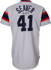 1984 Tom Seaver Game Worn & Signed Chicago White Sox Jersey. , Lot  #80584