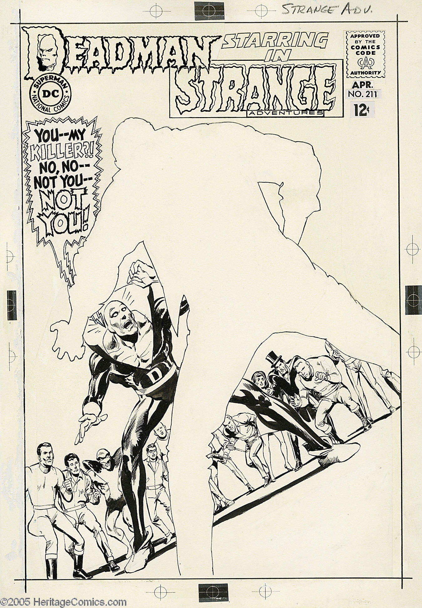 Neal Adams - Strange Adventures #211 Cover Original Art (DC, 1968 ...