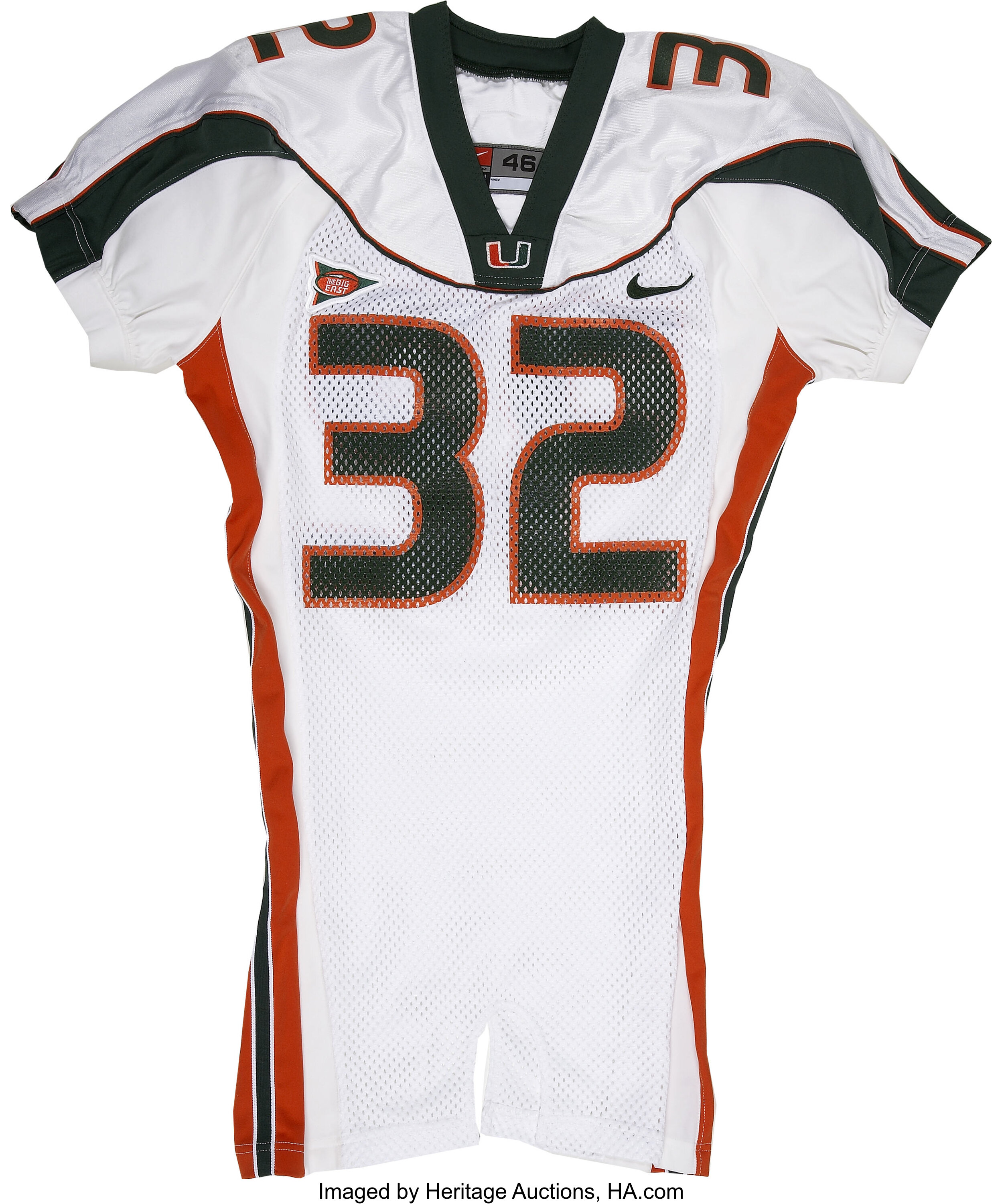 Frank Gore Game Worn University of Miami Jersey. The NFC's reigning ...