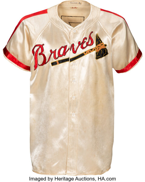 1947-48 Sibby Sisti Game Worn Boston Braves Satin Uniform - Rare