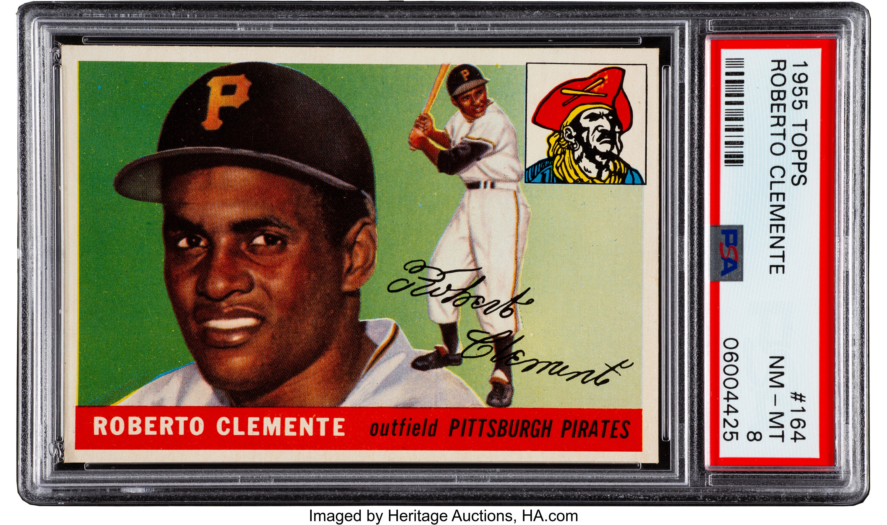 1955 Topps Roberto Clemente #164 PSA NM-MT 8.... Baseball Cards | Lot ...